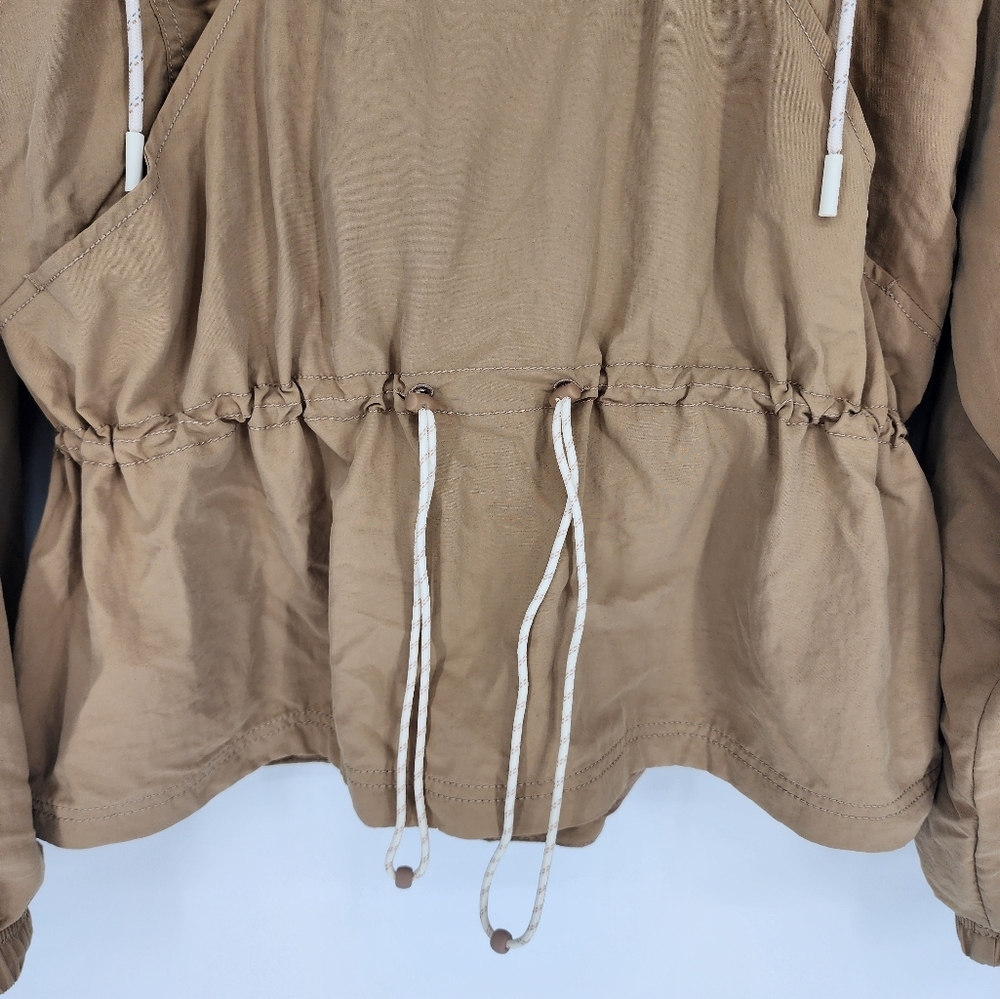Calia NWT Hooded Windbreaker Pullover Tan - Picture 2 of 8